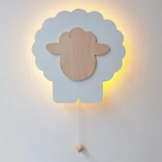 Lámpara de pared ovejita infantil