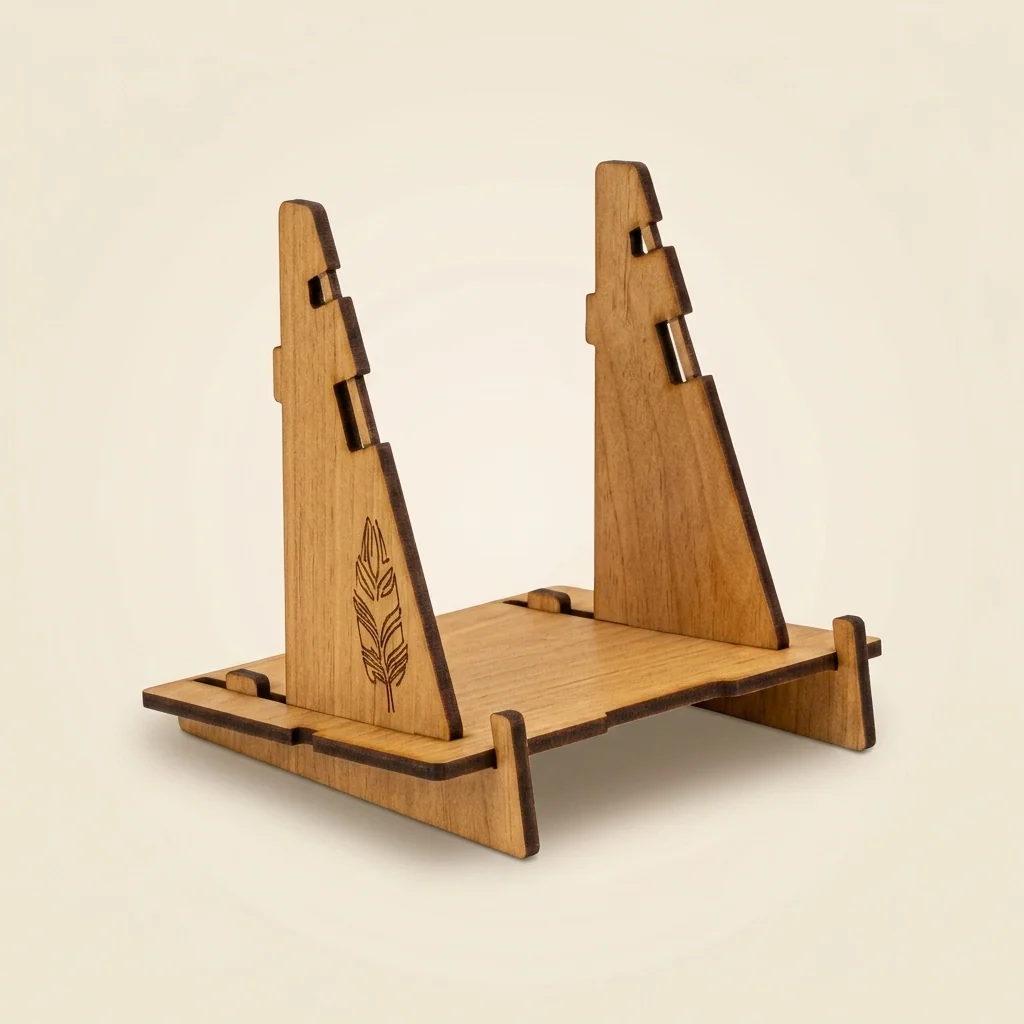 Atril soporte para cuadros y libros en madera