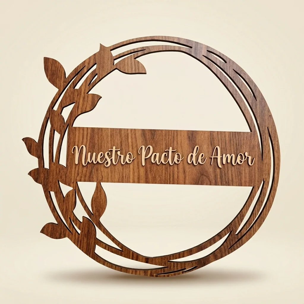 Letrero personalizado de boda "Pacto de Amor"